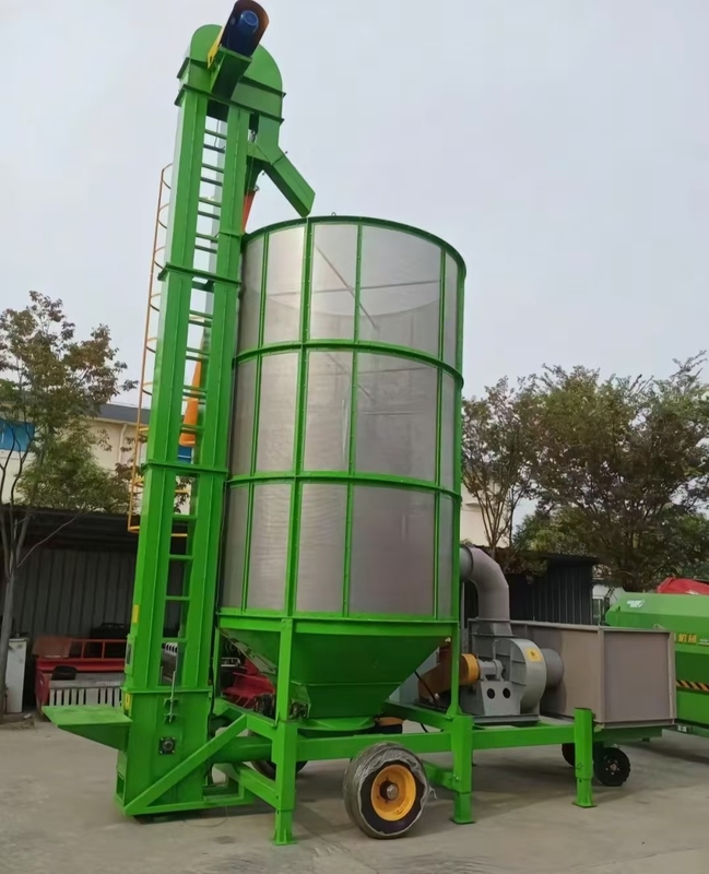 Máy sấy ngô di động 36 tấn mỗi ngày với hạt sinh khối làm nhiên liệu