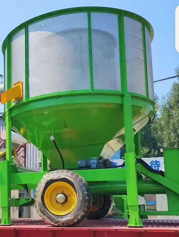 Máy sấy ngô di động 36 tấn mỗi ngày với hạt sinh khối làm nhiên liệu