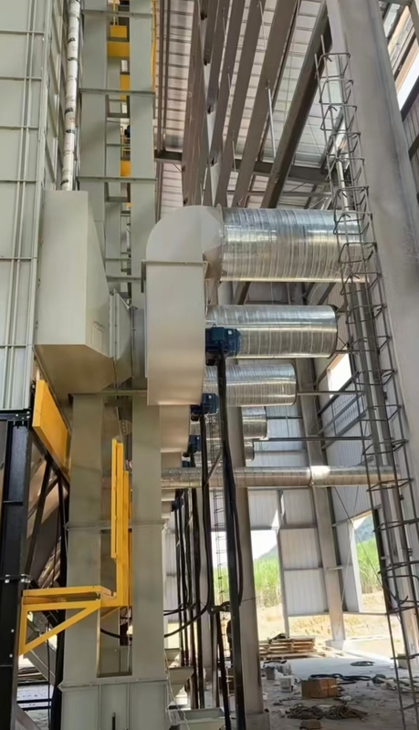 Máy sấy hạt giống lúa mì ngô gạo hạt 70 tấn / lô Công suất không khí nóng 60-130 ° C 16.603kw