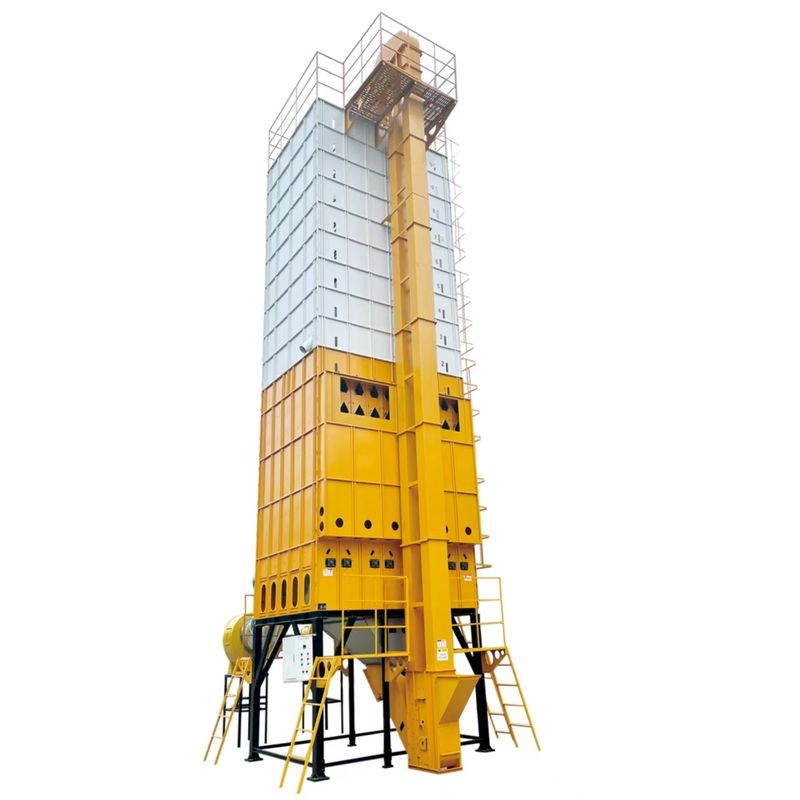 Máy sấy ngũ cốc hỗn hợp dòng chảy tự do trục vít lên xuống 30 tấn/giờ, hiệu suất cao