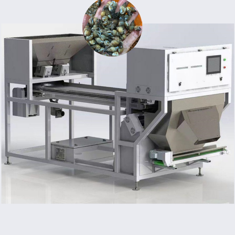 Ai Deep Learning Shellfish Optical Sorter-Track-Type, cho hải sản.