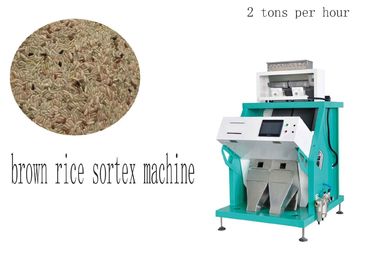 Máy tách màu gạo nâu 2 tấn / h công suất với 5400 pixel thông minh