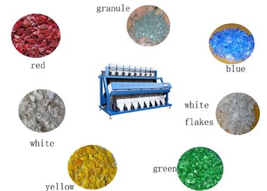 8 Tấn / giờ Máy phân loại màu công nghiệp / Máy phân loại nhựa PET