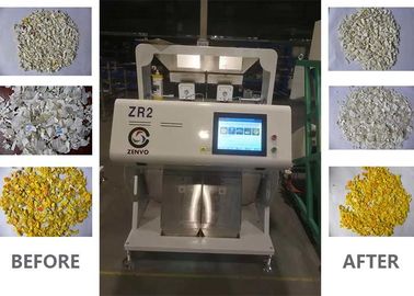 400kgs / H 2 kênh HDPE Flakes CCD Bộ phân loại màu quang học
