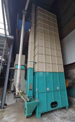 Máy sấy lúa tuần hoàn với lò than 15 tấn mỗi mẻ