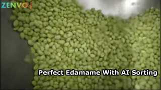 Máy phân loại màu loại đai nhỏ Edamame tươi với Ai.